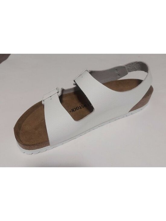 Birkenstock Milano Leather Sandals Mens Size 10 EU 43 White Regular Wide Fit main image 7